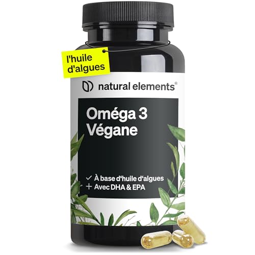 Natural Elements Oméga 3 Vegan huile d'algues