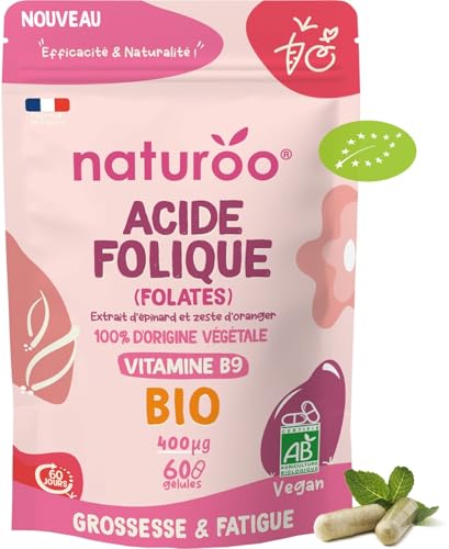 Naturoo Acide Folique B9 Bio 60 gélules