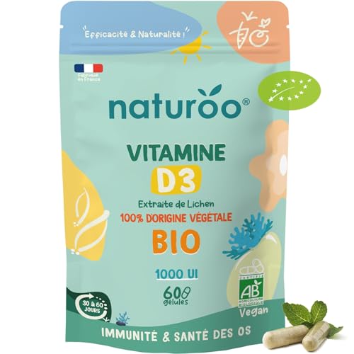 Naturoo Vitamine D3 Lichen Bio 60 gélules